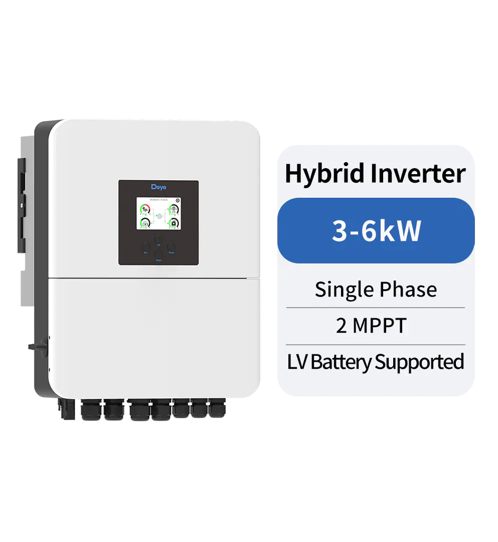 SUN-3/3.6/5/6K-SG04LP1-EU-SM1/SM2 Single Phase Hybrid Inverter 3-6 kW 2 MPPT LV Battery Supported