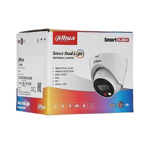 Dahua IPC-HDBW2449E-S-IL-0280B 4MP Smart Dual Light Fixed-focal Dome WizSense Network Camera