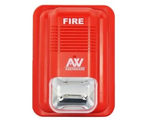 Asenware fire alarm sounder and strobe light
