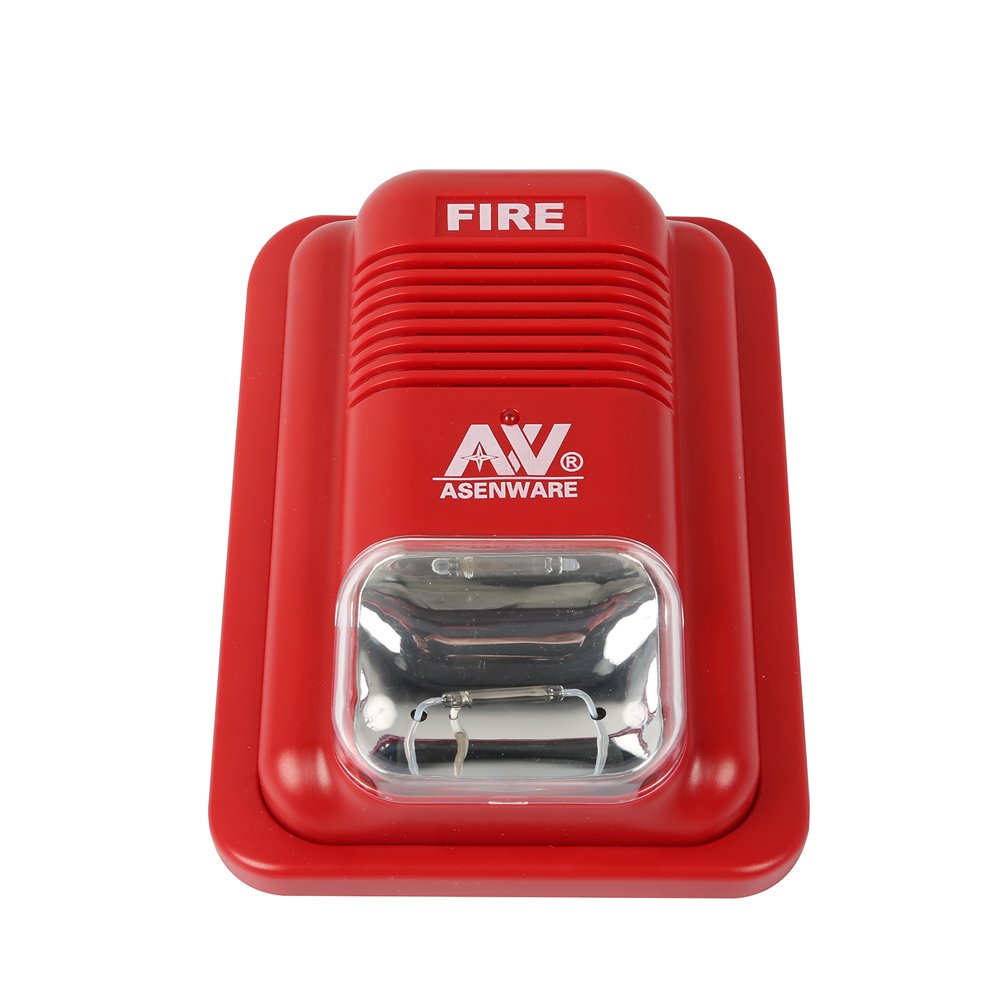 Asenware fire alarm sounder and strobe light